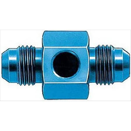 Aeroquip -8 An Blue Anodized Aluminum In-Line Fuel Pressure Adapters A83-FCM2184